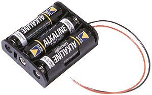 BC3AAW	 3 suporte de Bateria AA com fios de arame Altura acima do PCB: 16,50 mm