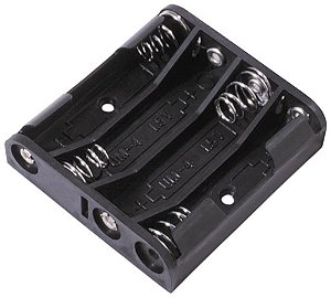 BC4AAAL 4 suporte de Bateria AAA com terminais de solda