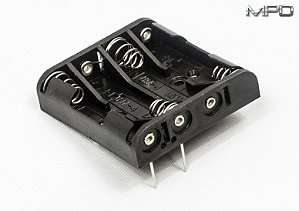 BC4AAAPC 4 suporte de Bateria AAA com pinos de PC