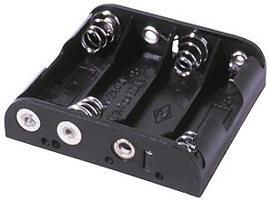 BC4AAB 4 suporte de Bateria AA com Placas de colisão