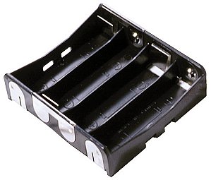 BC4AAPC 4 suporte de Bateria AA com pinos de PC