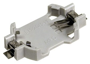 BH-20H-1T Suporte CR2032 com Cabos de montagem em superfície Altura acima do PCB: 5,2 mm Processo de solda sem chumbo compatível - BH-20H-1T