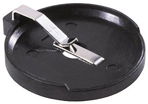 BH3000 Suporte CR3032 com pinos de PC Também aceita: BR3032 Também pode caber outras células menores Altura acima do PCB: 4,32 mm