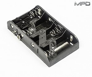 BH4CSF 4 C Suporte de Bateria com fixadores de pressão de 9V