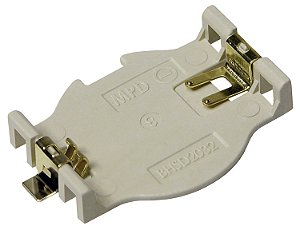 BHSD-2032-SM Suporte CR2032 com Cabos de montagem em superfície Também aceita: BR2032 Altura acima do PCB: 4,75 mm Processo de solda sem chumbo compatível