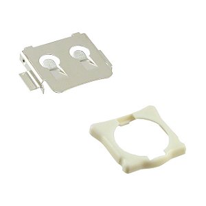 BHX1-1620-SM Suporte CR1620 com Cabos de montagem em superfície Também aceita: BR1620 Altura acima do PCB: 3,51 mm Processo de solda sem chumbo compatível