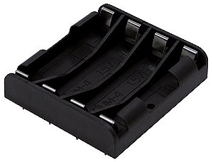 BK-1264-PC8 4 suporte de Bateria AAA com pinos de PC