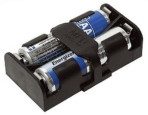 BK-6100-PC4 2 suporte de Bateria AA com pinos de PC Altura acima do PCB: 16,70 mm