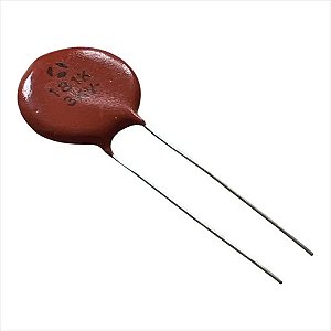 Kit com 10 Capacitor Cerâmico Disco 180/3kv 20mm