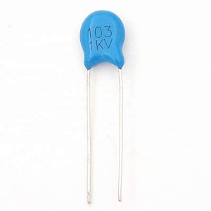 Capacitor Cerâmico Disco 10NF/1KV D:6MM Y5V 20% P:5,0MM DENG