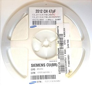 Capacitor Cerâmico SMD 0805 47PF/50V C0G 5% CL21C470JBANNNC EMB C/4000
