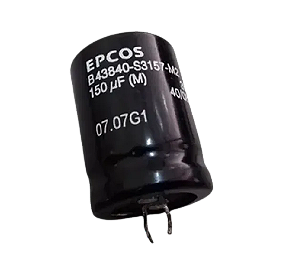 Capacitor Eletrolítico 150UF/400V 20X35mm 105ºC SNAP-IN B43845-A9157-M EPCOS