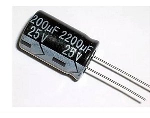 Capacitor Eletrolítico 2200UF/25V 105ºC 13X20MM P:7,5mm HYNCDZ