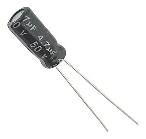 Capacitor Eletrolítico 4,7UF/50V 85°C 5X11MM P:5,00MM FITADO SAMYOUNG