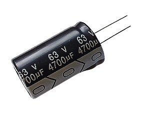 Capacitor Eletrolítico 4700UF/63V 25X42MM 105°C 20% FIO KETUO