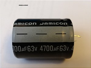 Capacitor Eletrolítico 4700UF/63V  105Gº SNAP 35X40  JAMICON