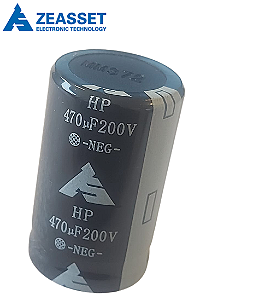 Capacitor Eletrolítico 470UF/200V 105Cº SNAP-IN 2000HRS HPL472M22035FVA ZEASSET
