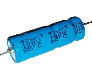 Capacitor Eletrolítico AXIAL 47UF/100V 10X30MM 85°C ALUMINIO MAL213229479E3 VISHAY