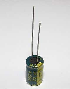 Capacitor Eletrolítico LOW ESR 22UF/100V 105°C 8X12MM HYNCDZ