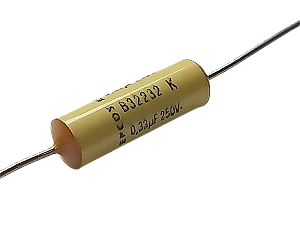 Capacitor Poliéster Axial 330nF/250V 6x18mm B32232K