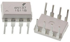 Circuito Integrado 6N137W DIP-8 ACOPLADOR OTICO 7V 5000RMS BRANCO
