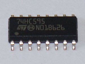 Circuito Integrado 74HC595   (SMD SOIC-16)  ST