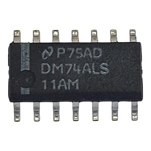 Kit com 10 peças Circuito Integrado Dm74als11amx Smd Soic-14