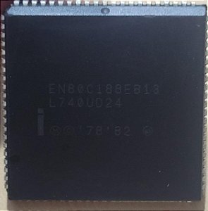 Circuito Integrado EN80C188EB13 LCC 5V 13MHZ INTEL