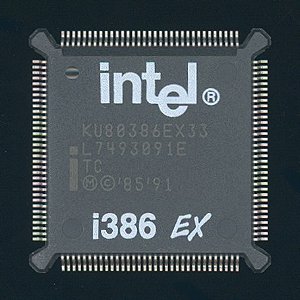 Circuito Integrado KU80386EX33 (L7193903E PQFP-132) INTEL