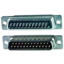 Conector DB25 MACHO 180º   SOLDA FIO - codigo 4864