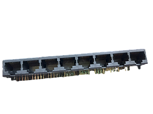 Conector JACK MODULAR RJ45 8P8C 8 PORTAS 8 POSICOES CAT4 557566-1