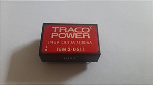 CONVERSOR DC/DC  5V/400MA TEM2-0511 TRACO