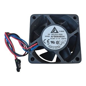 Cooler 60x60x25mm 48v 0.17a 6000rpm Afb0648sh-a 3 Fios C/ Conector
