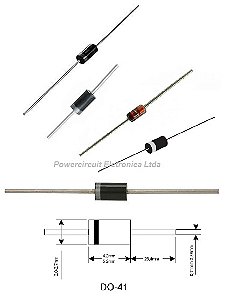 Diodo ZENER 1W 7,5V 1N4737 DO-41 EMB C/5000