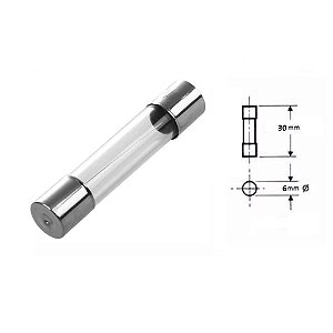 Fusível de Vidro 7a/250v 6x30mm Grande
