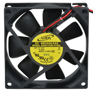 Micro Ventilador 92X92X25mm AD0912MS-A76GL 12VDC 0.17A 2350RPM SEM ROLAMENTO