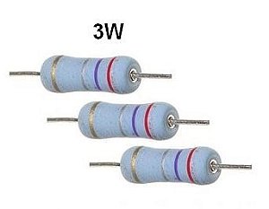 Resistor 3W 120K  PACOTE COM 100PÇS