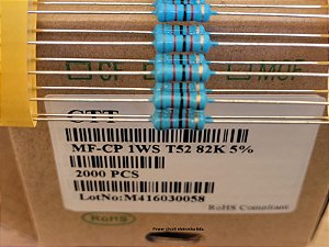 Resistor 82K 1W  5%  CTT  PC COM 100 PC