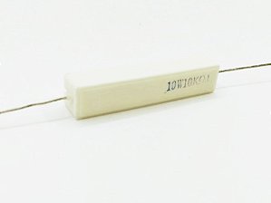 Resistor PORCELANA 10K 10W 5% AXIAL RX27 KIT C/100