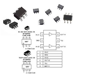 Transistor BC857CDW1T1G SMD SOT-363 100MA 45V 380MW BJT