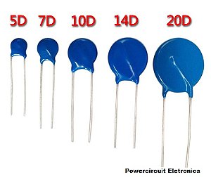 Varistor 7D201K S07K 130V 7MM RADIAL