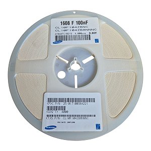 Capacitor Ceramico 0603 100nf/50v Y5v 20% P/n: Cl10f104zb8nnnc  1608 Bobina
