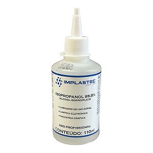 Alcool Isopropilico 110ML Implastec (Isopropanol 99,8%)