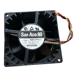 Cooler 80X80X38mm Dc12v 1.1A San Ace 80 9G0812P1G12 4 Fios Sanyo Denki
