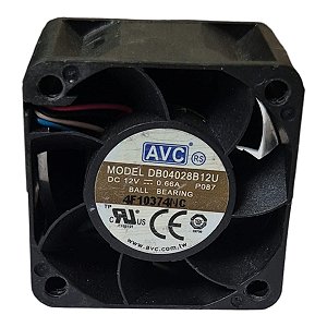 Cooler 60x60x38mm Dc12v 1.20a Avc Dbtc0638b2u P008 4 Fios