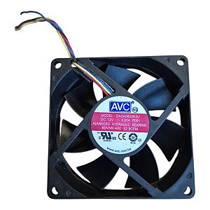 Cooler 80x80x20mm 12v 0.60a Dasa0820r2u 52.9cfm 4 Fios