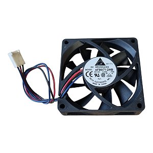 Cooler 70x70x15mm Dc12v 0.45a 3800rpm Afb0712hhb 4 Fios Delta