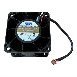 Cooler 60x60x38mm Dc12v 2.4a 3 Fios Avc Db06038b12h