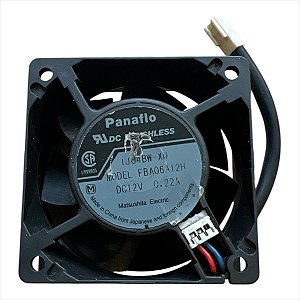 Cooler 60x60x25mm 12v 0.22a 3500rpm Fba06a12h 2 Fios Panaflo