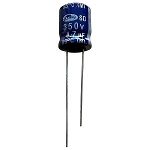 Kit Com 100 Capacitor Eletrolitico 4,7uf/350v 85cº 10x12,5 Samwha